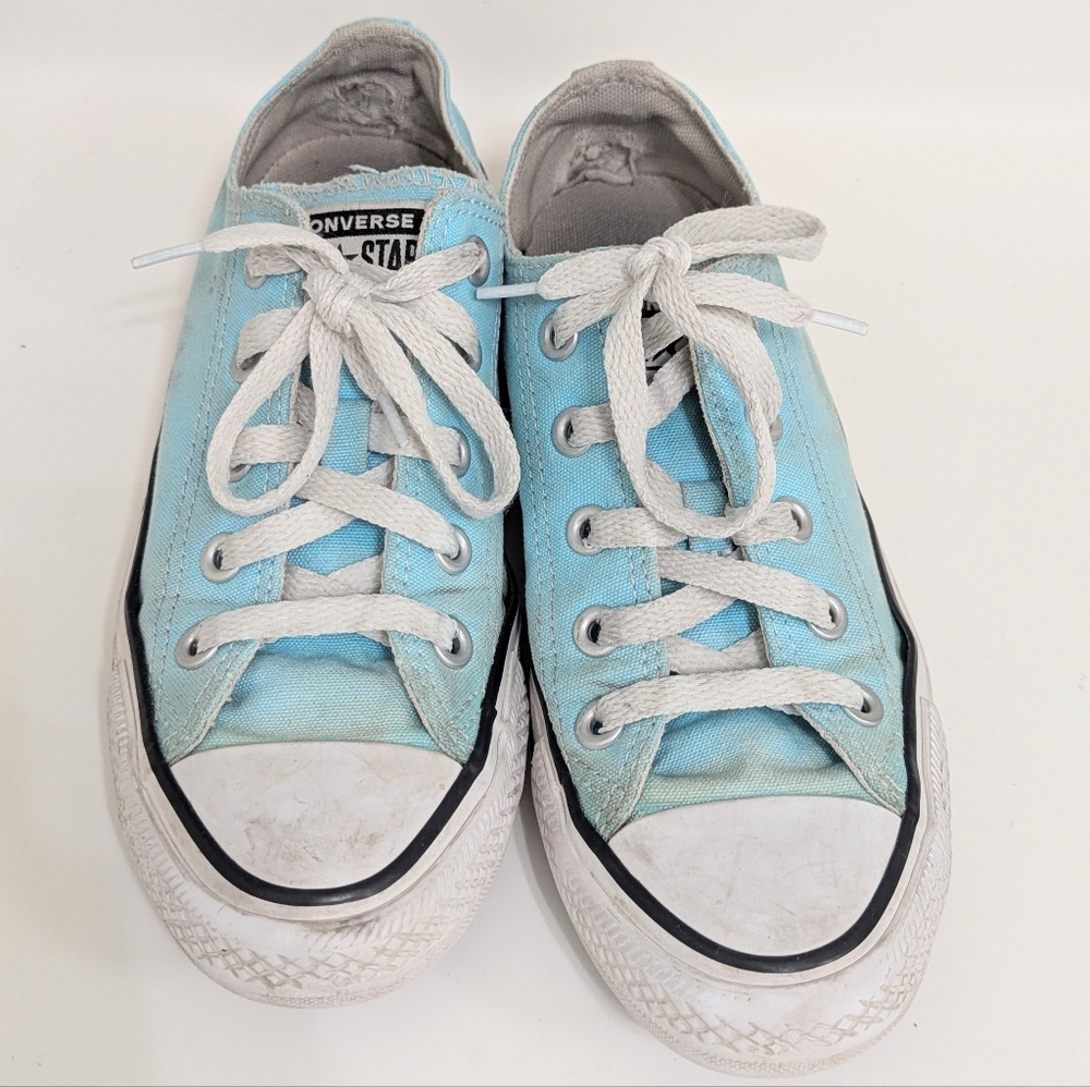 Baby Blue Converse Men's 4 Used - Picture 2 of 10